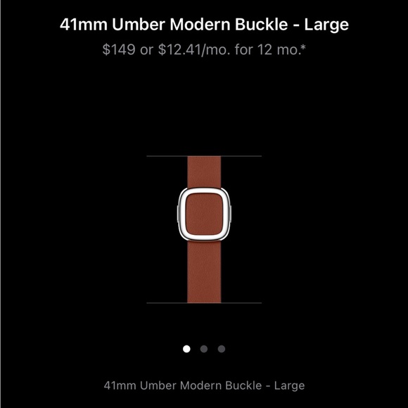 Apple Watch Band - 40mm - Umber Modern Buckle - Large - Picture 6 of 6